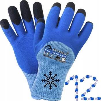 Pracovní rukavice Rukavice Arhem FIX WINTER Zimní Teplé Pracovní Rukavice Cat1 velikost 11 - XXL 12 párů