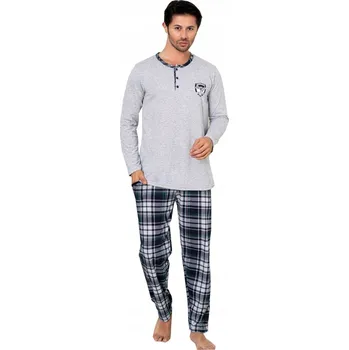 Pánské pyžamo CANETA pánské pyžamo s dlouhým rukávem, velikost XXL