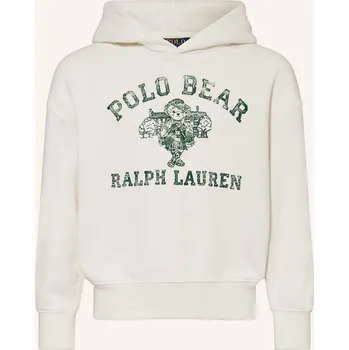 Dámská mikina Polo Ralph Lauren Dívčí Mikina S Kapucí, krémová / zelená, 134