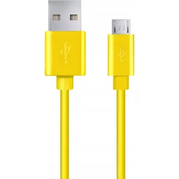 Datový kabel Kabel Esperanza USB - microUSB typ B, 0,5 m, žlutý