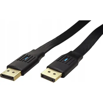 Video kabel Kabel DisplayPort v1.4 plochý DP M/M černý 5m