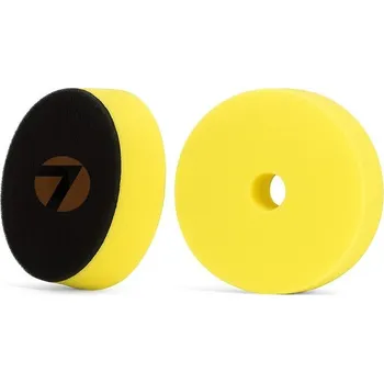 Autovosk O7 Pěnový lešticí kotouč Ø80 mm – střední (hladký, zkosený, žlutý)