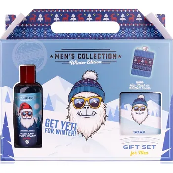 Kosmetika SET koupelový MEN'S COLLECTION WINTER EDITION v dárkové krabičce s nerez placatkou NOVINKA ACCENTRA