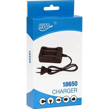 Nabíječka baterií a akumulátorů 18650, 2 sloty, 230V, Univerzální