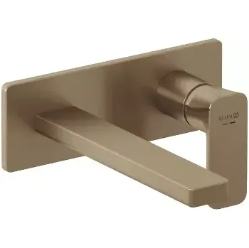 Kludi Renon Umyvadlová baterie pod omítku, 2-otvorová instalace, kartáčovaný bronz, 42244N175