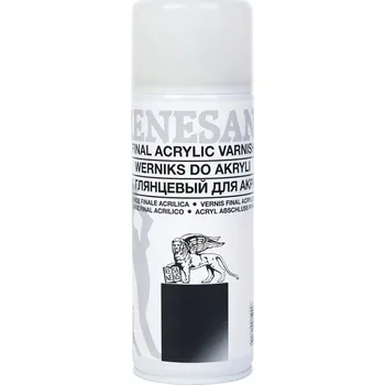 Barva ve spreji Akrylový závěrečný lak ve spreji 400ml Renesans Lesklý, univerzální pro barvy