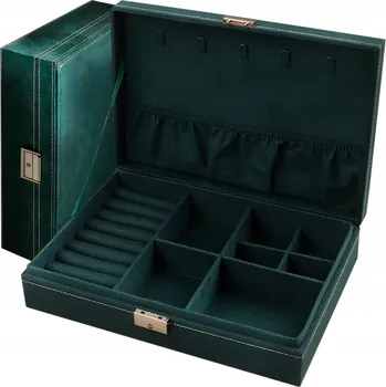 Šperkovnice ŠPERKOVNICE NA BIŽUTERII , ORGANIZÉR, KRABIČKA , ELEGANTNÍ KUFŘÍK PROSTORNÉ