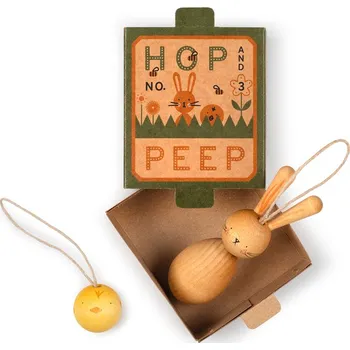 Dřevěná hračka Grapat Zajíček Hop and Peep - dřevěná ozdoba