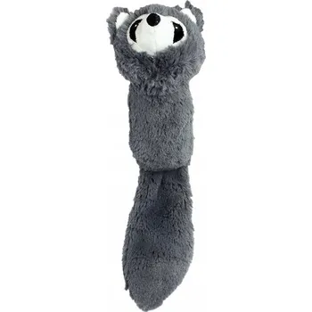 Hračka pro psa PetNova Plyšová hračka pro psa šedá pískací liška 41 cm