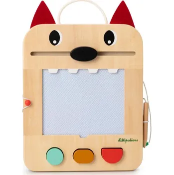 Hračka pro nejmenší Lilliputiens Kouzelná tabulka, Vlk Ludvík