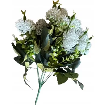 umělá květina KYTICE BÍLÝCH KVĚTŮ JAKO ŽIVÉ KRÁSNÉ UMĚLÉ KVĚTY 35 CM