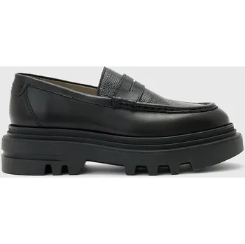 Dámské mokasíny Kožené mokasíny AllSaints Beth Lthr Loafer W059FD černá 99X, EUR 36