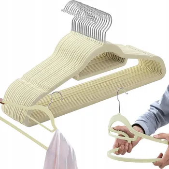 Věšák Šatní ramínko Gockowiak plastový, béžové odstíny, 5 háčků/úchytů