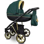 Hluboký kočárek Babe boss černý, zlatý, tmavě modrý, zelený, grafitový