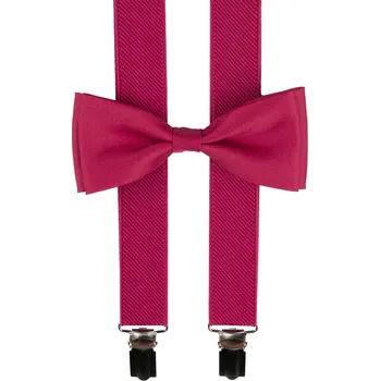 Kšandy Malinové pánské kšandy s motýlkem