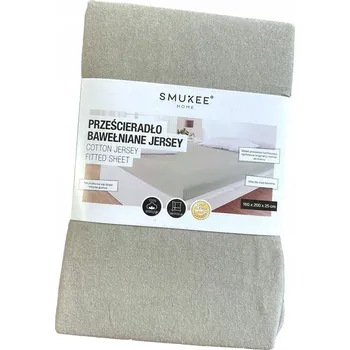 Prostěradlo Prostěradlo bavlněné Jersey s gumičkou Smukee 160 x 200 x 25 cm *911