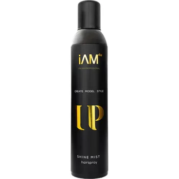 Stylingový přípravek iAM4u Shine Mist Hairspray 300 ml – profesionální lesk & jemná fixace pro lesklé, hladké a uhlazené vlasy Lehký lesk a jemná fixace