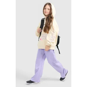 Dívčí tepláky s širokými nohavicemi - fialové