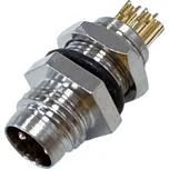 LaskaKit_cz Průmyslový konektor M8 Male šroubovací, panel Počet pinů: 4P