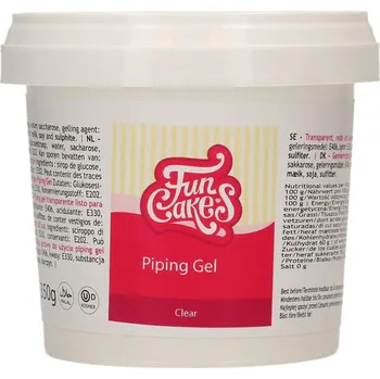 Piping gel 350g FunCakes - dekorační čirý gel na dorty Dekorační gel, který simuluje vodní hladinu