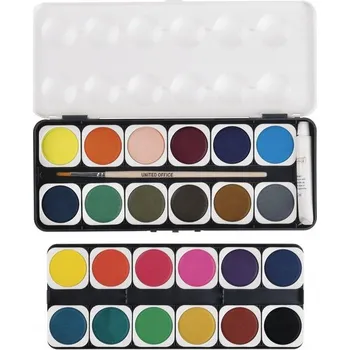 Vodová barva Akvarelové barvy United Office 24 ks