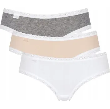 Dámské spodní prádlo SLOGGI 24/7 Weekend Dámské bavlněné kalhotky Kalhotky 3 ks Hipster velikost 36