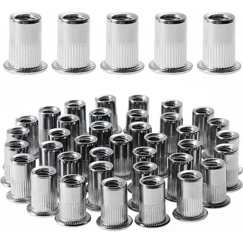 Matice M5 nýtovací matice, válcové nýtovací matice 50 Ks 0,5-2,5