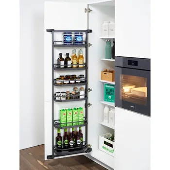 Nábytkové kování Kesseböhmer Tandem Side rám na dveře s koši Arena Style 60 x 110 cm antracit