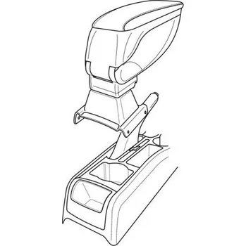 Loketní opěrka Adaptér k loketní opěrce 56180 ŠKODA YETI 10/09>