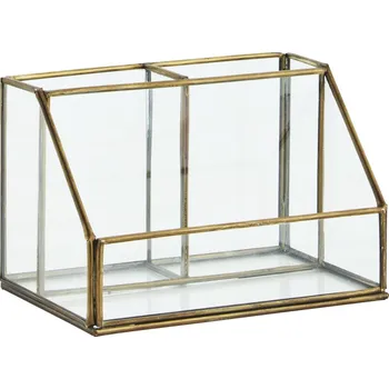 Úložný box MADAM STOLTZ Kovový organizér Antique Brass