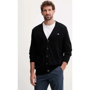 Dámské oblečení Bavlněný kardigan Gant 8030269 černá 99X, vel. M