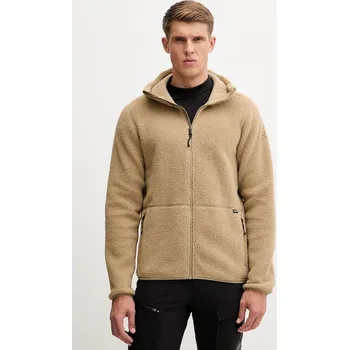 Pánská mikina Fleecová mikina Haglöfs Funäs pánská, zelená barva, s kapucí, hladká, 607817 80X, vel. XL