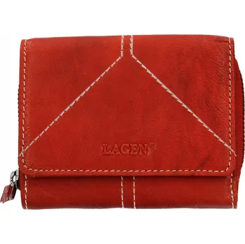 Lagen dámská peněženka z pravé kůže červená