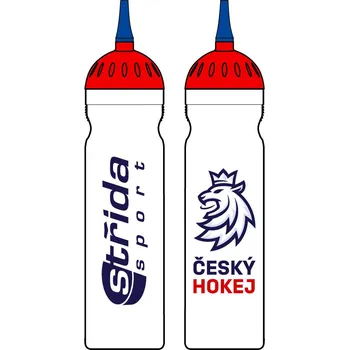 Láhev Hokejová láhev CCM Czech Hockey White