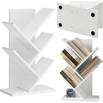 Knihovna Police na knihy Vasagle 30 cm x 51 cm x 17,2 cm, bílá