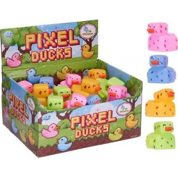 vodní stůl Teddies Kačenka pixel do vany guma 8x10 cm
