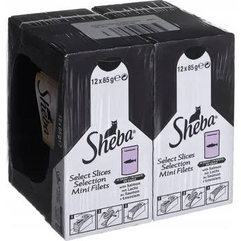 Krmivo pro kočku Sheba mokré krmivo s lososem 2,04 kg