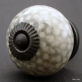 Nábytkové kování Nábytková úchytka s mramorovou kresbou - 4 cm - knopka