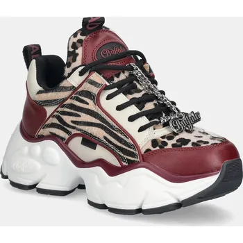 Dámské tenisky Tenisky Buffalo Binary Glam dámské, vínová barva, 1636515-RCL 93X, EUR 37