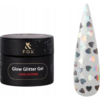 Lak na nehty Glitter gel FOX Glow Love Edition 014, 5 ml