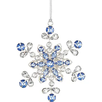 Závěsná dekorace 12 x 10 x 1 cm modrá barva 170039 55X