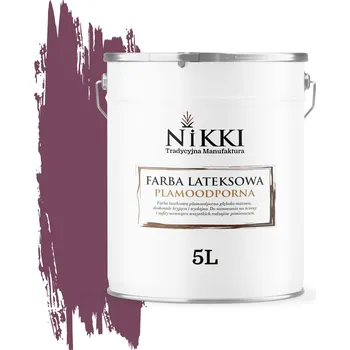 barva na zeď Barva NIKKI 5 l červená, odolná proti skvrnám, matná