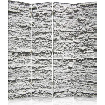 Paraván Paraván oboustranný Feeby šedá omítka 145 x 180 cm