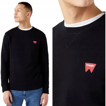 Pánská mikina WRANGLER SIGN OFF CREW PÁNSKÁ MIKINA KLASICKÁ M