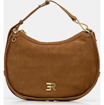 Kabelka Kožená kabelka Ermanno Firenze 12402066 hnědá 82X, vel. ONE SIZE