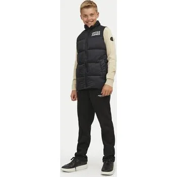 Pánská vesta Jack & Jones Junior Vesta Toby 12236914 Černá Regular Fit 176