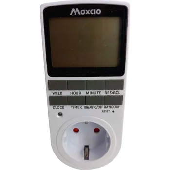 Elektrická zásuvka Elektrická Zásuvka, dálkově ovládané počítadlo Maxcio, černá