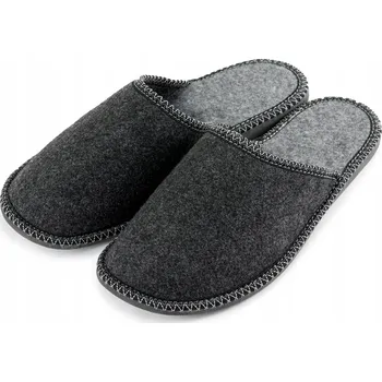 Dámská obuv Pánské šedé pantofle Bamboše Plst House Shoes vel. 46