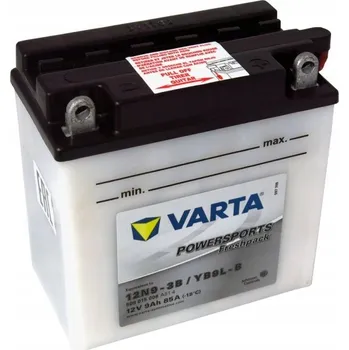 Motobaterie Akumulátor Varta Powersports Freshpack 12V 9Ah pro motocykly a sekačky na trávu