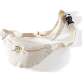 Ledvinka Látková ledvinka/brašna natural se zipem 22x11 cm k dotvoření - 1 ks